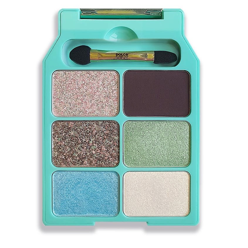Изображение товара DOLCE MILK Палетка теней для век Six-Color Eyeshadow Palette Мята-шоко-латте 9 г