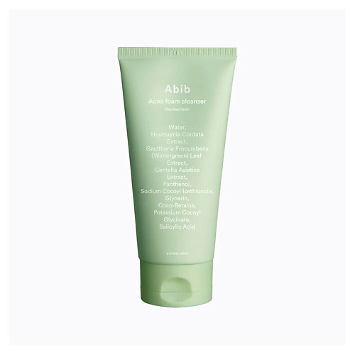 

ABIB Пенка для умывания Heartleaf Acne Foam Cleanser 150, Пенка для умывания Heartleaf Acne Foam Cleanser