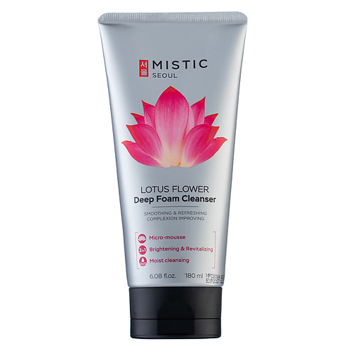 

MISTIC Кремовая пенка для умывания с экстрактом лотоса Lotos Flower Creamy Foam Cleanser 180, Кремовая пенка для умывания с экстрактом лотоса Lotos Flower Creamy Foam Cleanser