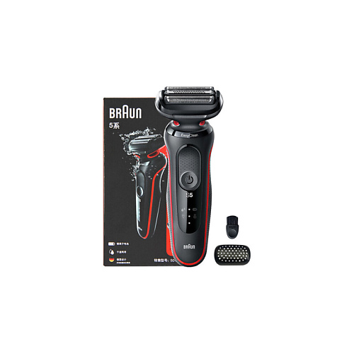 

BRAUN Электробритва 50-R1000s Black + Protective Cover + Brush + Box, Электробритва 50-R1000s Black + Protective Cover + Brush + Box