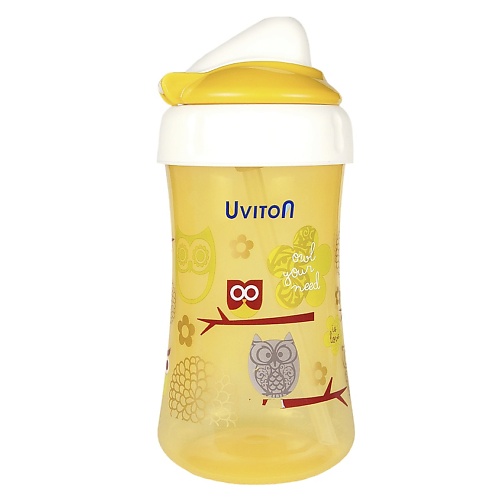 

UVITON Поильник с трубочкой и крышечкой 360, Поильник с трубочкой и крышечкой