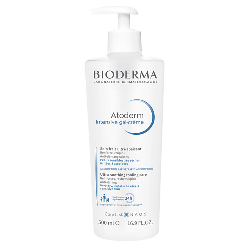

BIODERMA Успокаивающий Гель-крем для сухой, раздраженной и атопичной кожи лица и тела Atoderm 500, Успокаивающий Гель-крем для сухой, раздраженной и атопичной кожи лица и тела Atoderm