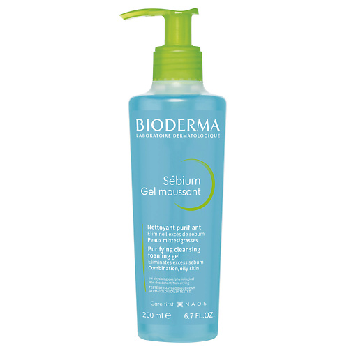 

BIODERMA Гель для умывания жирной и проблемной кожи лица Sebium (помпа) 200, Гель для умывания жирной и проблемной кожи лица Sebium (помпа)