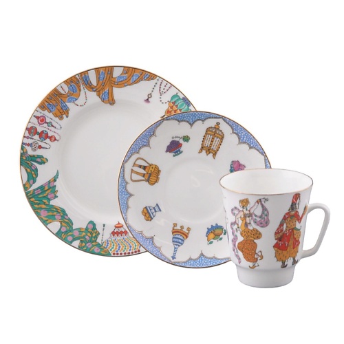 

ИМПЕРАТОРСКИЙ ФАРФОРОВЫЙ ЗАВОД Комплект кофейный "Шехерезада", Комплект кофейный "Шехерезада"