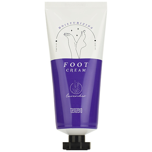 

TENZERO Крем для ног увлажняющий с ароматом лаванды Lavender Moisturizing Foot Cream 100, Крем для ног увлажняющий с ароматом лаванды Lavender Moisturizing Foot Cream