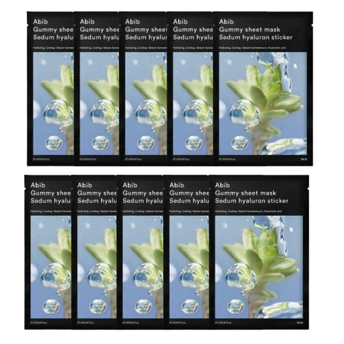 

ABIB Тканевая маска Gummy Sheet Mask Sedum Hyaluron Sticker 270, Тканевая маска Gummy Sheet Mask Sedum Hyaluron Sticker