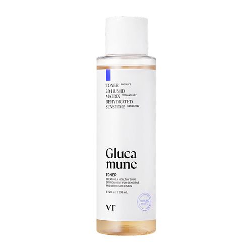 

VT COSMETICS Тонер для лица для глубокого увлажнения Glucamune Toner 200, Тонер для лица для глубокого увлажнения Glucamune Toner
