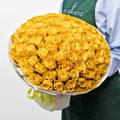 

STUDIO FLORISTIC Букет желтых Роз Кения 40 см 101 шт «Сияние Души», Букет желтых Роз Кения 40 см 101 шт «Сияние Души»