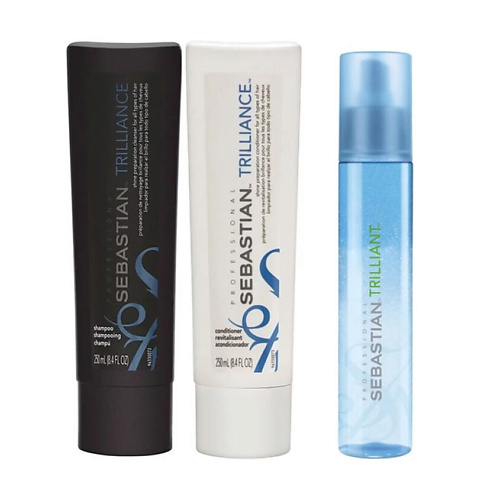 

SEBASTIAN PROFESSIONAL Набор средств для волос Trilliance: шампунь + кондиционер + консентрат, Набор средств для волос Trilliance: шампунь + кондиционер + консентрат
