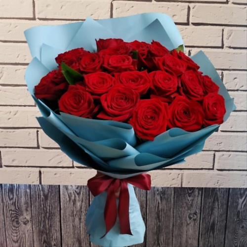 

ТАНЕЦ ЦВЕТОВ Роза красная 21 шт, Роза красная 21 шт