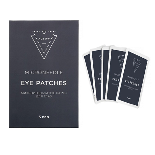 

AGLOW Микроигольчатые патчи для глаз, 1 пара, Микроигольчатые патчи для глаз, 1 пара