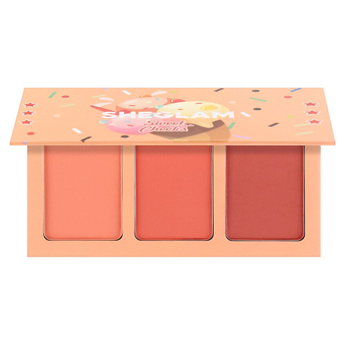 

SHEGLAM Палетка румян Sweet Cheeks Blush Trio, Палетка румян Sweet Cheeks Blush Trio