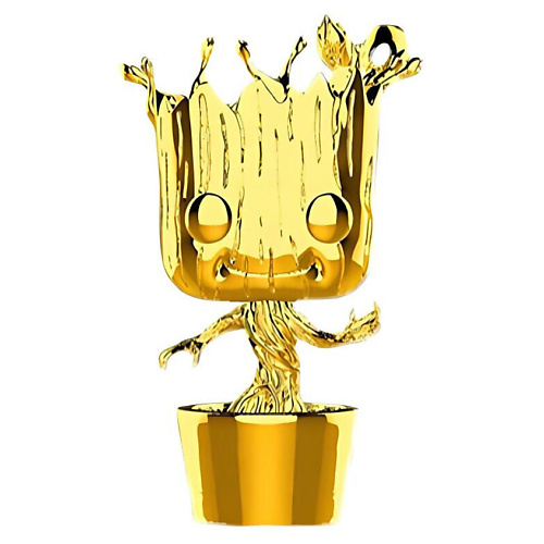 

FUNKO Фигурка Marvel Studios 10 Groot Gold Chrome Bobble-Head #378, Фигурка Marvel Studios 10 Groot Gold Chrome Bobble-Head #378