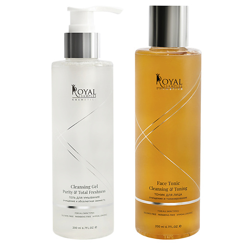 

ROYAL SAMPLES Набор Гель для умывания, Тонизирующий тоник, Набор Гель для умывания, Тонизирующий тоник