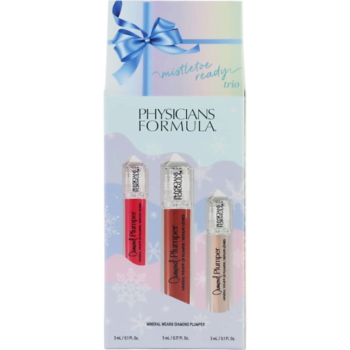 

PHYSICIANS FORMULA Набор блесков для губ с эффектом плампера "Приготовьтесь к поцелуям" Mistletoe Ready Trio, Набор блесков для губ с эффектом плампера "Приготовьтесь к поцелуям" Mistletoe Ready Trio