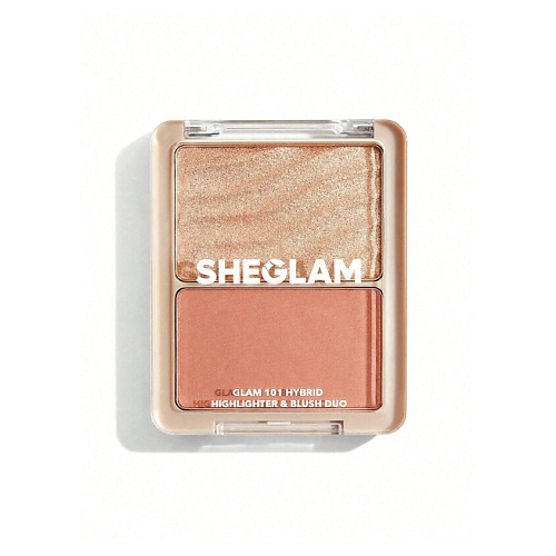 

SHEGLAM Дуо-палетка Glam 101 Hybrid Highlighter & Blush Duo, Дуо-палетка Glam 101 Hybrid Highlighter & Blush Duo