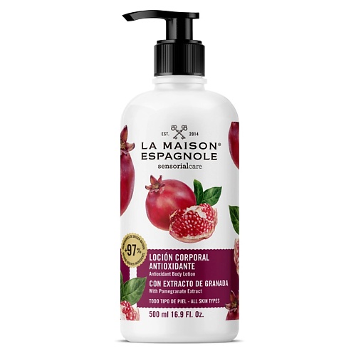 

LA MAISON ESPAGNOLE Лосьон для тела антиоксидантный "Гранат" Sensorialcare Antioxidant Body Lotion 500, Лосьон для тела антиоксидантный "Гранат" Sensorialcare Antioxidant Body Lotion