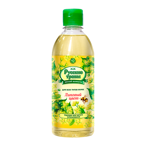 

РУССКИЕ ТРАВЫ Шампунь для всех типов волос, Липовый цвет 350, Шампунь для всех типов волос, Липовый цвет