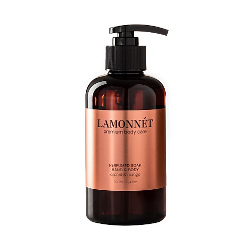 

LAMONNET Жидкое мыло для рук и тела парфюмированное. Манго и орхидея 300, Жидкое мыло для рук и тела парфюмированное. Манго и орхидея