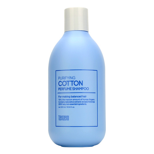 

TENZERO Парфюмированный шампунь с ароматом хлопка Purifying Cotton 300, Парфюмированный шампунь с ароматом хлопка Purifying Cotton