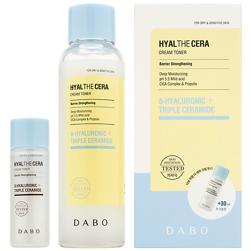 

DABO Тонер для лица кремовый с гиалуроновой кислотой и керамидами Hyalthecera Cream Toner 180, Тонер для лица кремовый с гиалуроновой кислотой и керамидами Hyalthecera Cream Toner