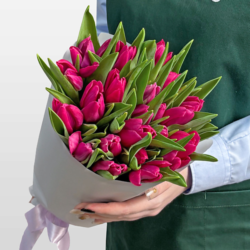 

STUDIO FLORISTIC Букет розовых Тюльпанов 25 шт «Изящный Дар», Букет розовых Тюльпанов 25 шт «Изящный Дар»