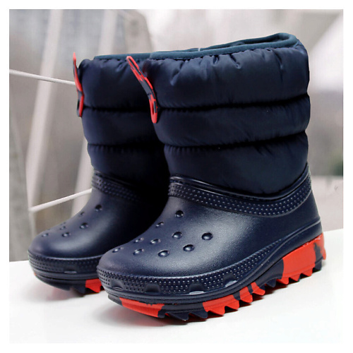 

CROCS Ботинки детские зимние Crocs 207683 Neo Puff Boot Navy, Ботинки детские зимние Crocs 207683 Neo Puff Boot Navy
