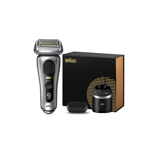 

BRAUN Электробритва 9697CC Silver + Cleaner + Cleansing Brush + Box, Электробритва 9697CC Silver + Cleaner + Cleansing Brush + Box
