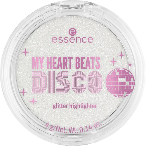 

ESSENCE Хайлайтер MY HEART BEATS DISCO glitter highlighter 4, Хайлайтер MY HEART BEATS DISCO glitter highlighter