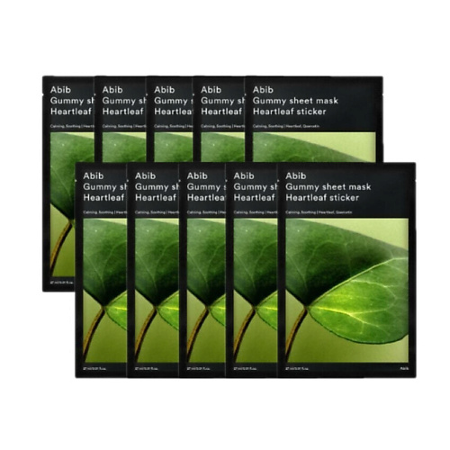 

ABIB Тканевая маска Gummy Sheet Mask Heartleaf Sticker 270, Тканевая маска Gummy Sheet Mask Heartleaf Sticker