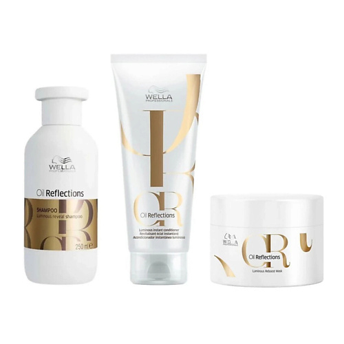 

WELLA Набор средств для волос Oil Reflections: шампунь+кондиционер+маска, Набор средств для волос Oil Reflections: шампунь+кондиционер+маска