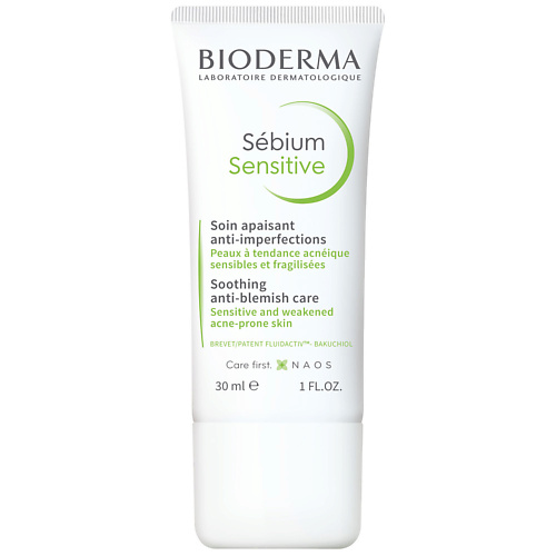 

BIODERMA Увлажняющий, успокаивающий крем для проблемной кожи лица Sebium Sensitive 30, Увлажняющий, успокаивающий крем для проблемной кожи лица Sebium Sensitive