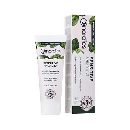

NORDICS Зубная паста Sensitive Spearmint 75, Зубная паста Sensitive Spearmint