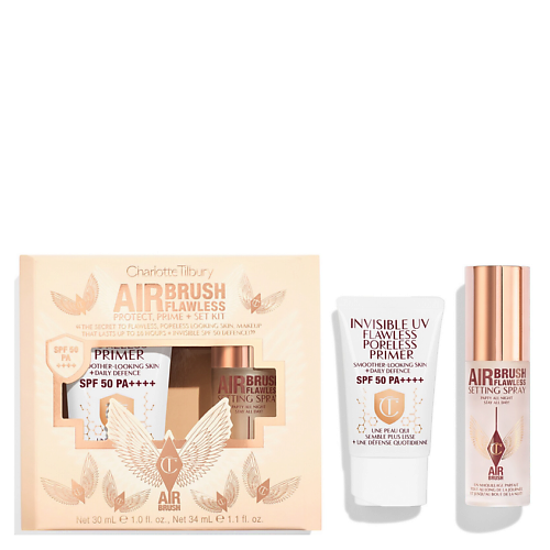 

CHARLOTTE TILBURY Набор для макияжа Airbrush Flawless Protect Праймер+Спрей, Набор для макияжа Airbrush Flawless Protect Праймер+Спрей