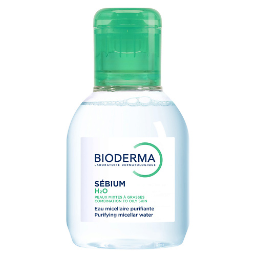 

BIODERMA Мицеллярная вода очищающая для жирной и проблемной кожи лица Sebium H2O 100, Мицеллярная вода очищающая для жирной и проблемной кожи лица Sebium H2O