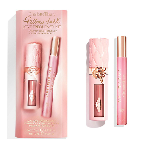 

CHARLOTTE TILBURY Набор Pillow Talk Love Frequency Kit: блеск для губ+парфюмерная вода, Набор Pillow Talk Love Frequency Kit: блеск для губ+парфюмерная вода