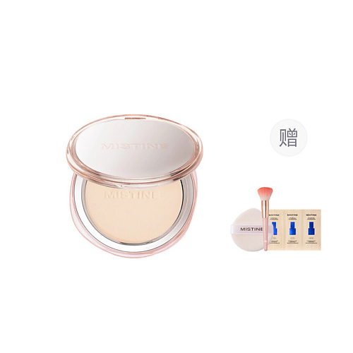 

MISTINE Набор: Пудра Velvet Fusion Pressed Powder + Кисть+ Спонж, Набор: Пудра Velvet Fusion Pressed Powder + Кисть+ Спонж