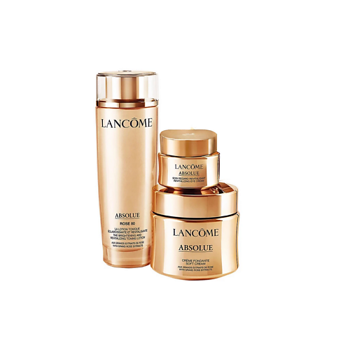 

LANCOME Набор Absolue: Soft Cream + Absolue Rose 80 Essence-in-Lotion + The Eye Cream, Набор Absolue: Soft Cream + Absolue Rose 80 Essence-in-Lotion + The Eye Cream