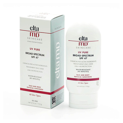 

ELTA MD Солнцезащитный крем для лица и тела UV Pure Broad-Spectrum SPF 47 114, Солнцезащитный крем для лица и тела UV Pure Broad-Spectrum SPF 47