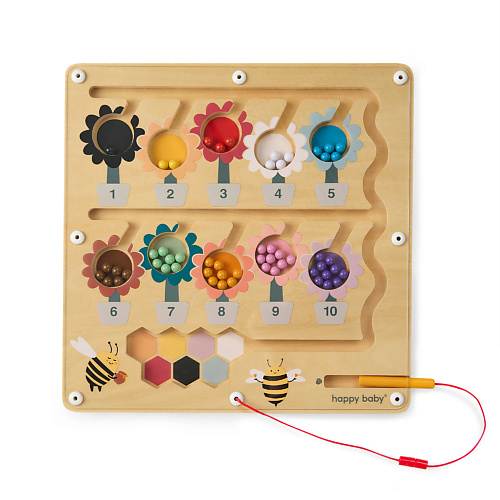 

HAPPY BABY Развивающая игрушка магнитный лабиринт, BEE BOARD, Развивающая игрушка магнитный лабиринт, BEE BOARD