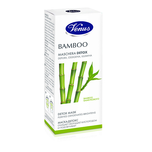

VENUS Маска для лица бамбуковая с Детокс эффектом 40, Маска для лица бамбуковая с Детокс эффектом