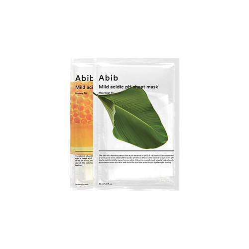 

ABIB Тканевые маски Mild Acidic pH Sheet Mask: Heartleaf Fit + Honey Fit 30, Тканевые маски Mild Acidic pH Sheet Mask: Heartleaf Fit + Honey Fit