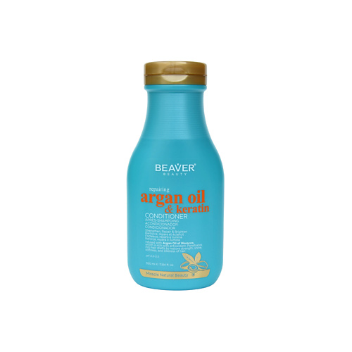 

BEAVER Кондиционер для поврежденных волос Argan Oil & keratin Conditioner 350, Кондиционер для поврежденных волос Argan Oil & keratin Conditioner