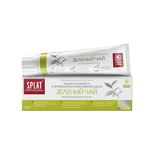 

SPLAT Зубная паста Зеленый Чай Professional Green Tea 100, Зубная паста Зеленый Чай Professional Green Tea