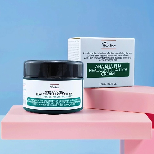 THINKCO Крем с AHA BHA PHA кислотами и центеллой азиатской для проблемной кожи 50 723₽