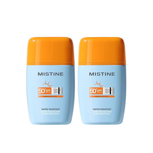 

MISTINE Солнцезащитное молочко ULTRA PROTECTION CLEAR&LIGHT SPF50+ 80, Солнцезащитное молочко ULTRA PROTECTION CLEAR&LIGHT SPF50+
