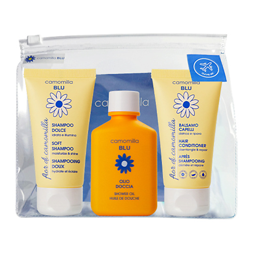 

CAMOMILLA BLU Travel набор для атопичной кожи (шампунь, кондиционер, масло для душа), Travel набор для атопичной кожи (шампунь, кондиционер, масло для душа)