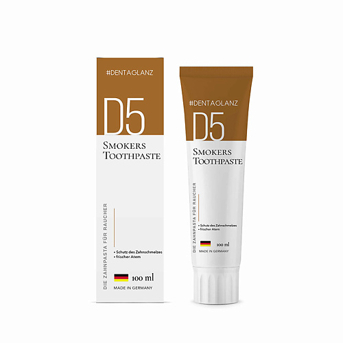 

#DENTAGLANZ Зубная паста D5 Smokers Toothpaste 100, Зубная паста D5 Smokers Toothpaste