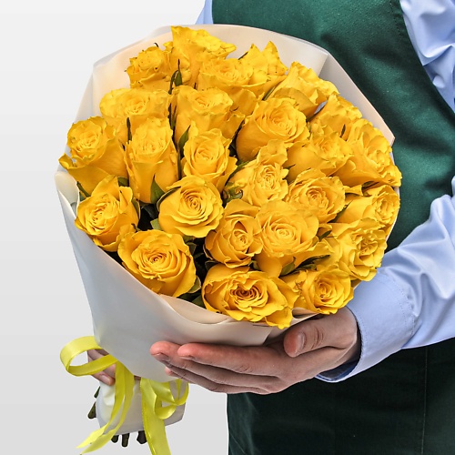 

STUDIO FLORISTIC Букет желтых Роз Кения 40 см 25 шт «Радостный Сюрприз», Букет желтых Роз Кения 40 см 25 шт «Радостный Сюрприз»