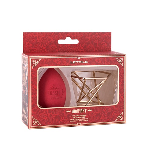 

ЛЭТУАЛЬ Спонж для нанесения макияжа с подставкой Adamant, Спонж для нанесения макияжа с подставкой Adamant